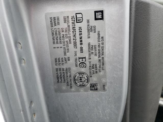2017 GMC Savana G2500