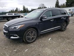 Salvage cars for sale from Copart Graham, WA: 2018 Infiniti QX60