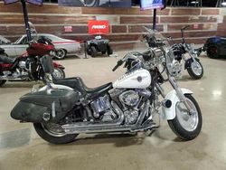Salvage motorcycles for sale at Dallas, TX auction: 2002 Harley-Davidson Flstfi