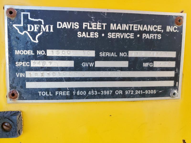 1991 Davis Manhole Support Trailer