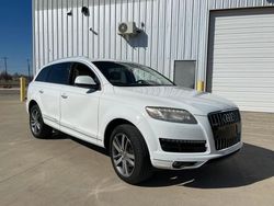 Salvage cars for sale from Copart Oklahoma City, OK: 2014 Audi Q7 Premium Plus