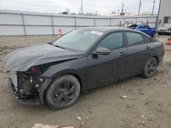 Hyundai salvage cars for sale: 2022 Hyundai Elantra Blue