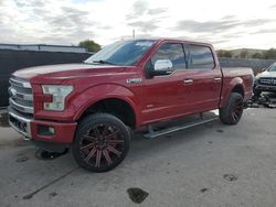 Vehiculos salvage en venta de Copart Orlando, FL: 2015 Ford F150 Supercrew