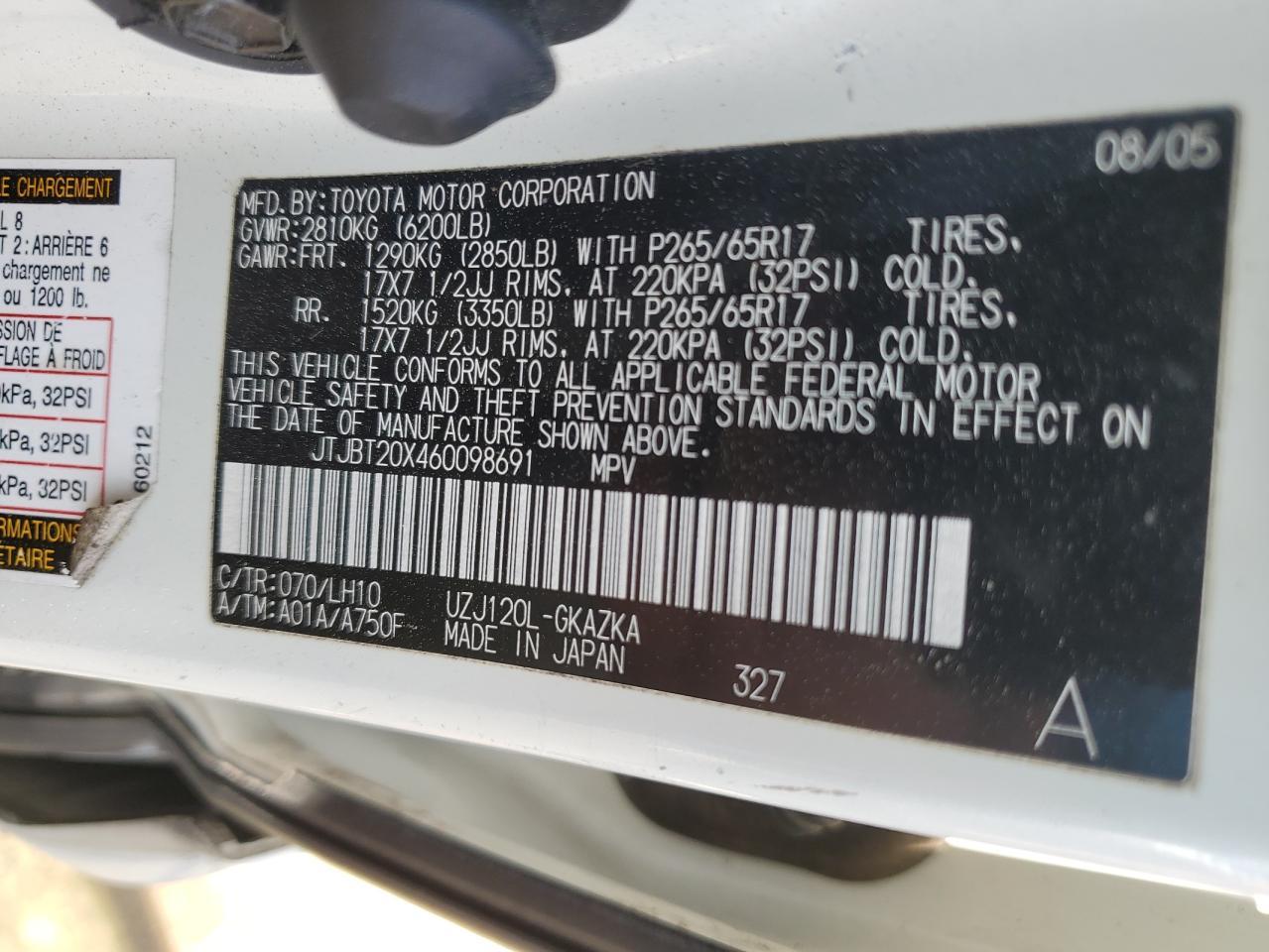 2006 Lexus Gx 470