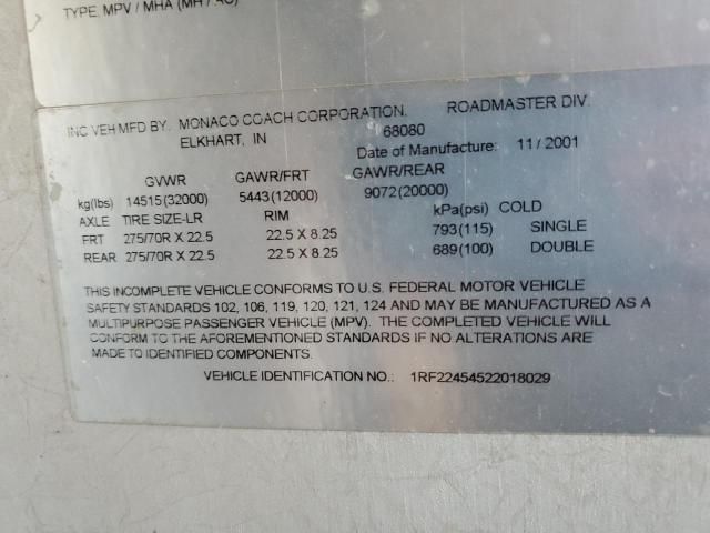 2002 Monaco 2002 Roadmaster Rail Raised Rail