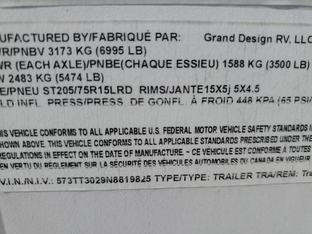 2022 Grandesign 2022 Grand Design Transcend Camper