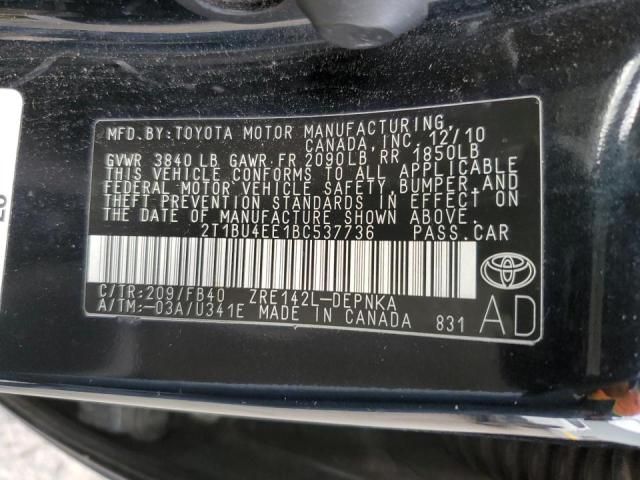 2011 Toyota Corolla Base