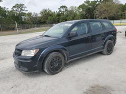 Salvage cars for sale from Copart Fort Pierce, FL: 2013 Dodge Journey SE