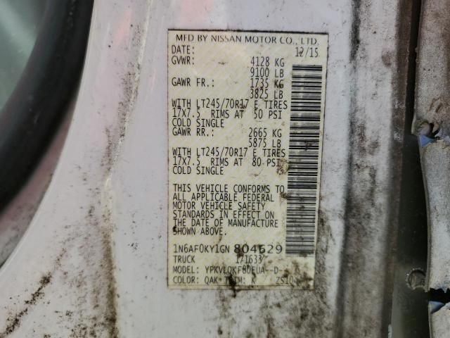 2016 Nissan NV 2500 S