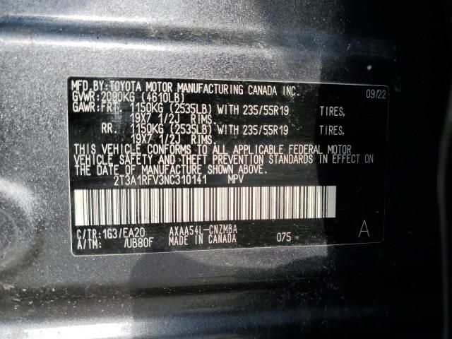 2022 Toyota Rav4 xle Premium