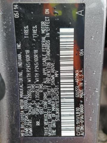 2014 Toyota Highlander xle