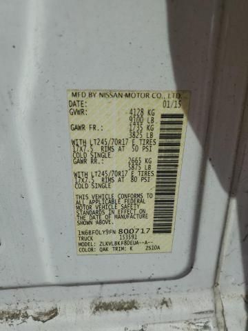2015 Nissan NV 2500