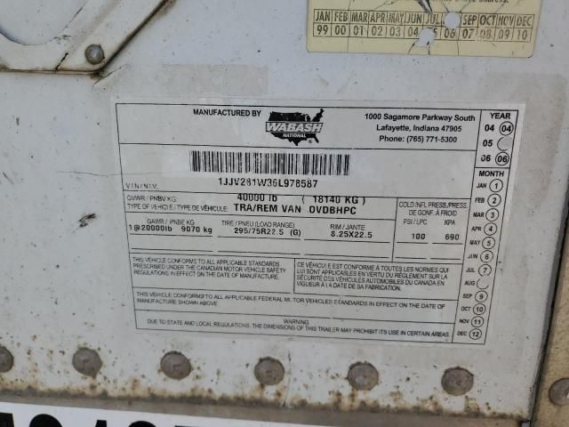 2006 Wabash 28 DRY Van Trailer