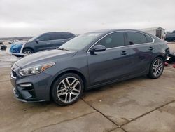 Salvage cars for sale from Copart Grand Prairie, TX: 2019 KIA Forte EX