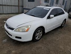 Honda Accord salvage cars for sale: 2007 Honda Accord EX