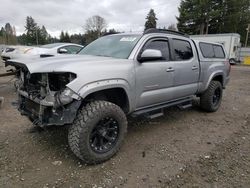 Salvage cars for sale from Copart Graham, WA: 2016 Toyota Tacoma Double Cab