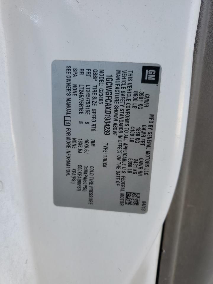 2013 Chevrolet Express 2500 Utility / Service Van