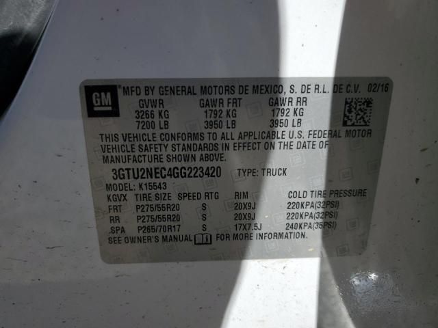 2016 GMC Sierra K1500 SLT