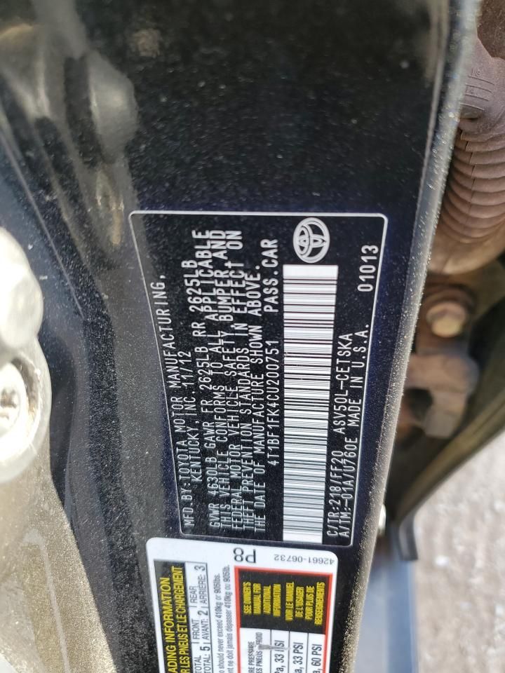 2012 Toyota Camry Base