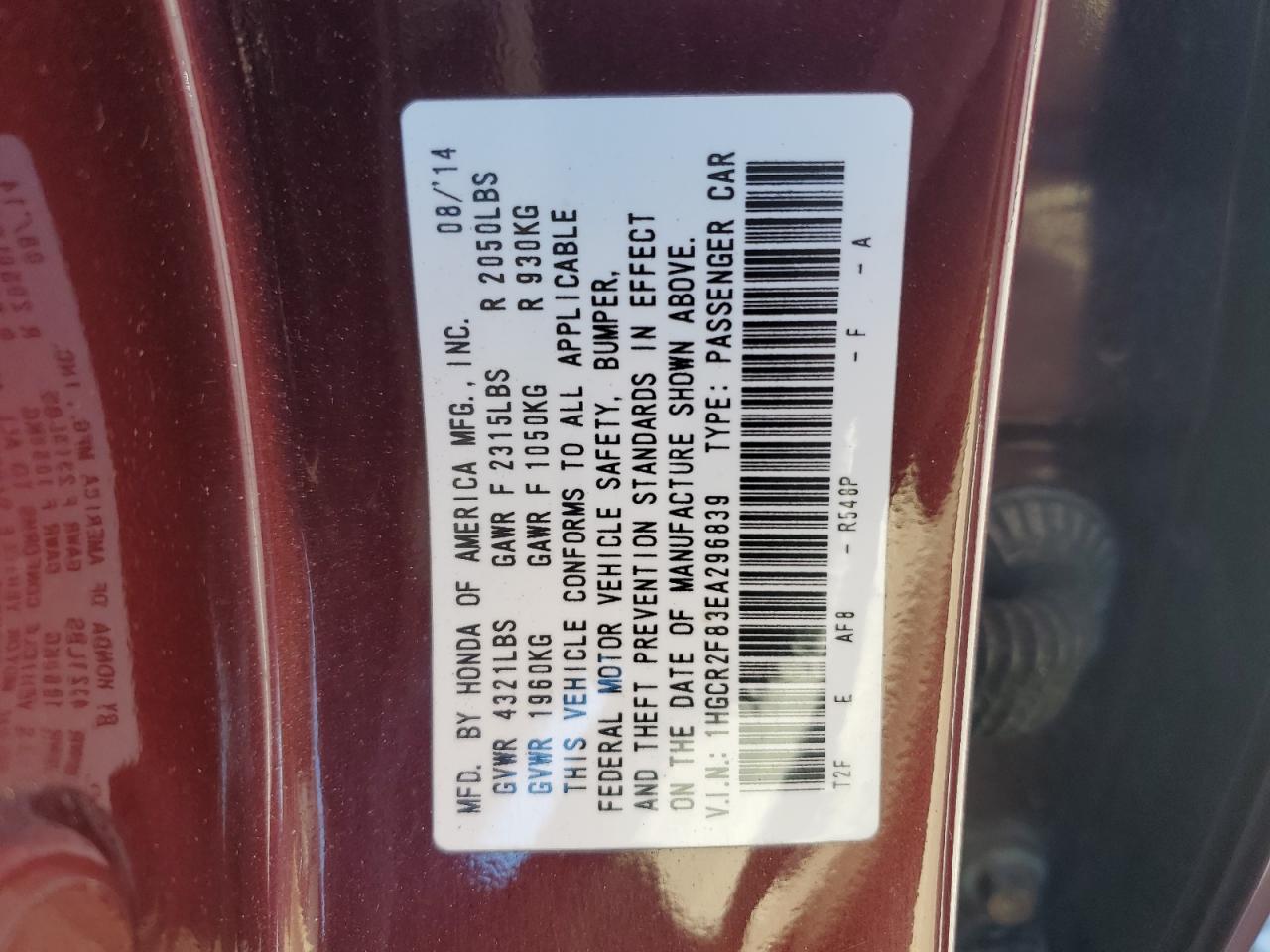 2014 Honda Accord exl