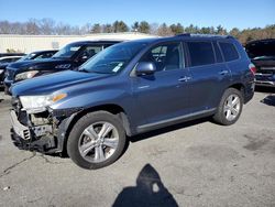 Toyota Highlander salvage cars for sale: 2013 Toyota Highlander Limited