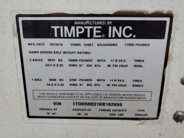 2019 Timpte Grain Trailer