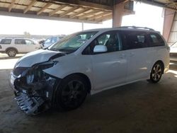 Toyota Sienna salvage cars for sale: 2012 Toyota Sienna Sport
