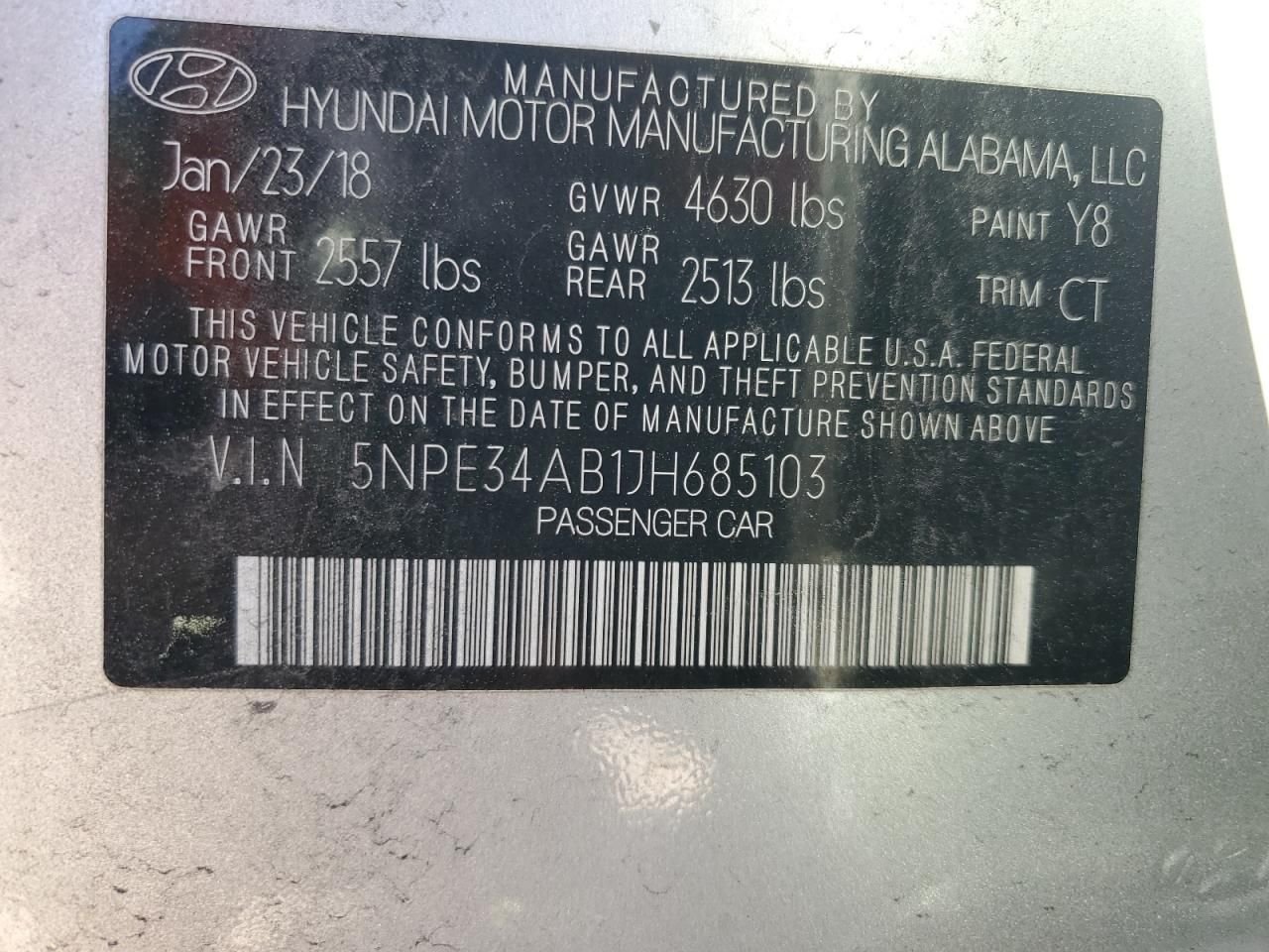 2018 Hyundai Sonata Sport