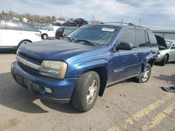 Chevrolet Trailblzr salvage cars for sale: 2004 Chevrolet Trailblazer LS