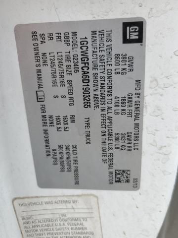 2013 Chevrolet Express G2500