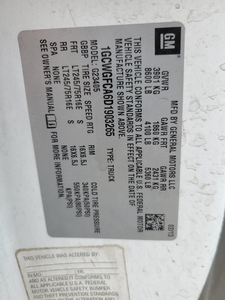 2013 Chevrolet Express G2500