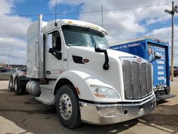 Salvage trucks for sale at Moraine, OH auction: 2018 Peterbilt 579 Semi Truck