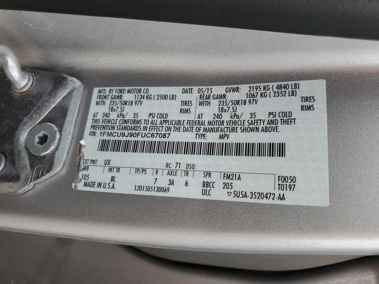 2015 Ford Escape Titanium