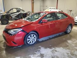 Toyota Corolla salvage cars for sale: 2014 Toyota Corolla L