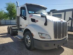 Salvage trucks for sale at Mercedes, TX auction: 2018 Peterbilt 579 Semi Truck