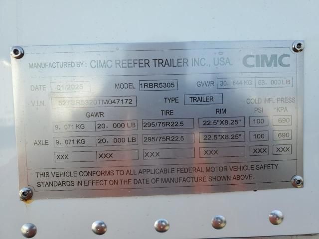 2026 Cimc 2025 Cimc Refrigerated Van Trailer