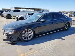 Salvage cars for sale from Copart Grand Prairie, TX: 2013 Audi A8 L Quattro