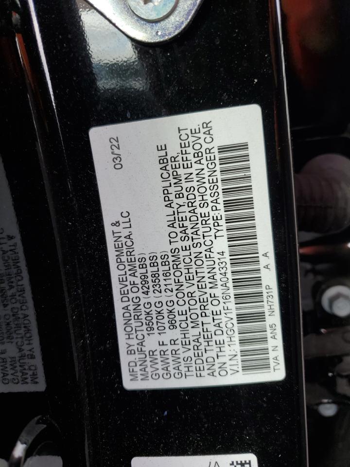 2022 Honda Accord lx