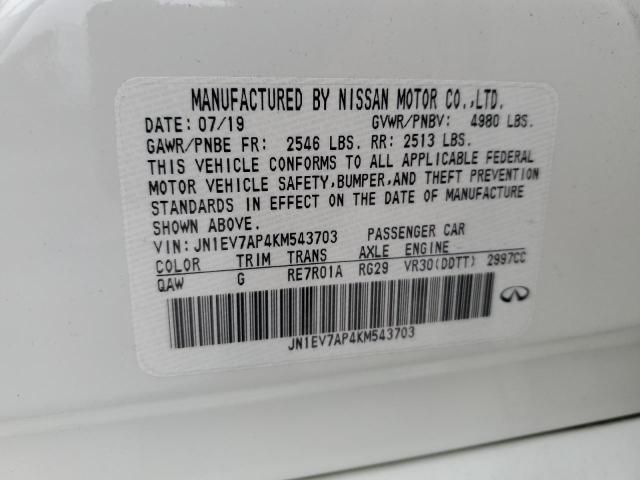 2019 Infiniti Q50 Luxe