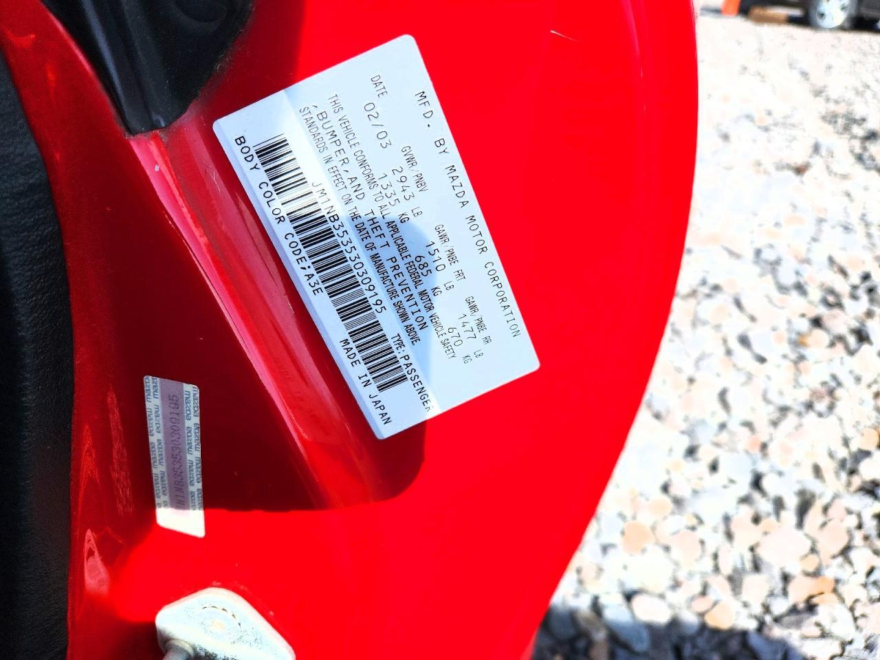 2003 Mazda Mx-5 Miata Base