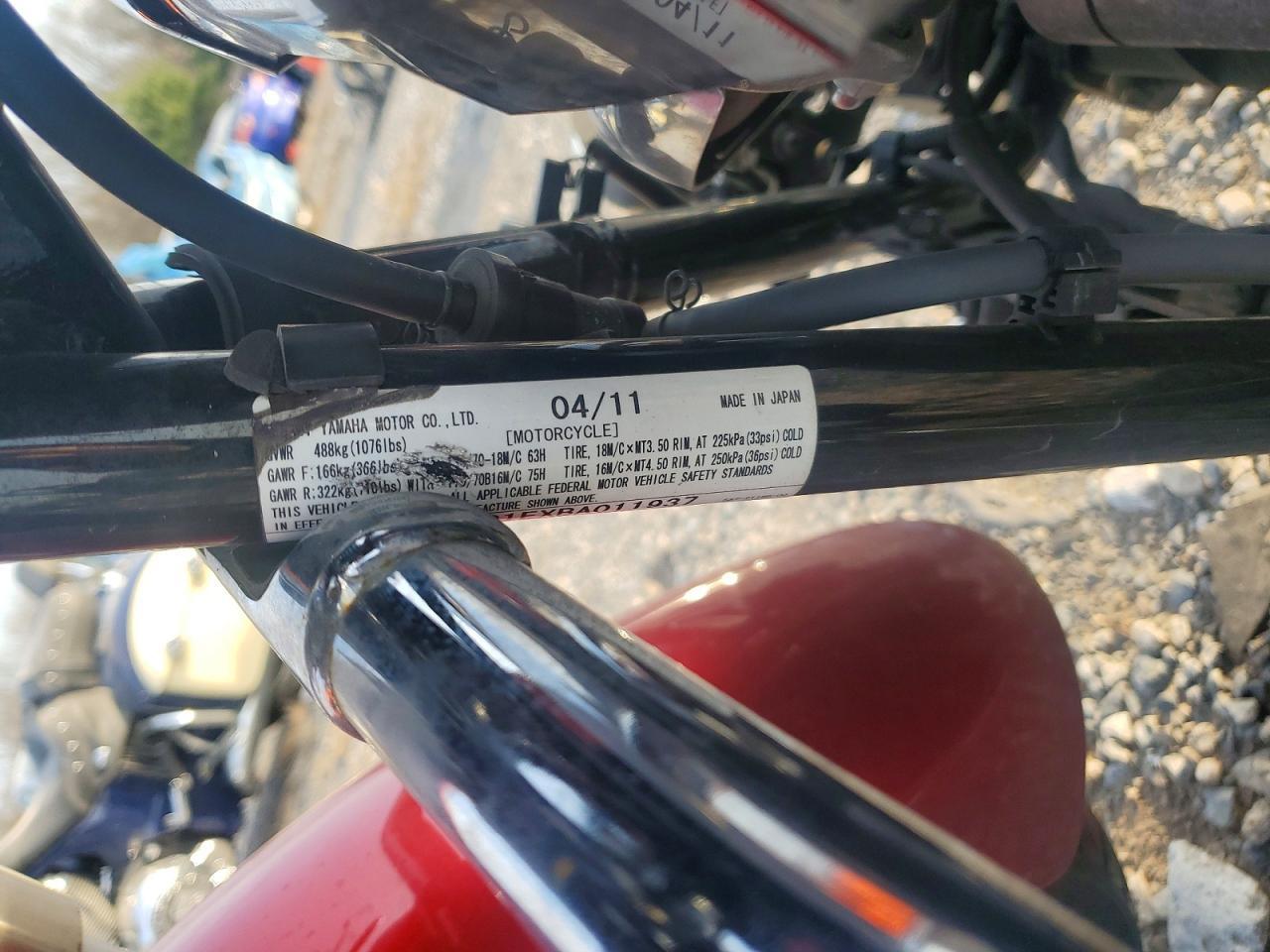 2011 Yamaha XVS950 A