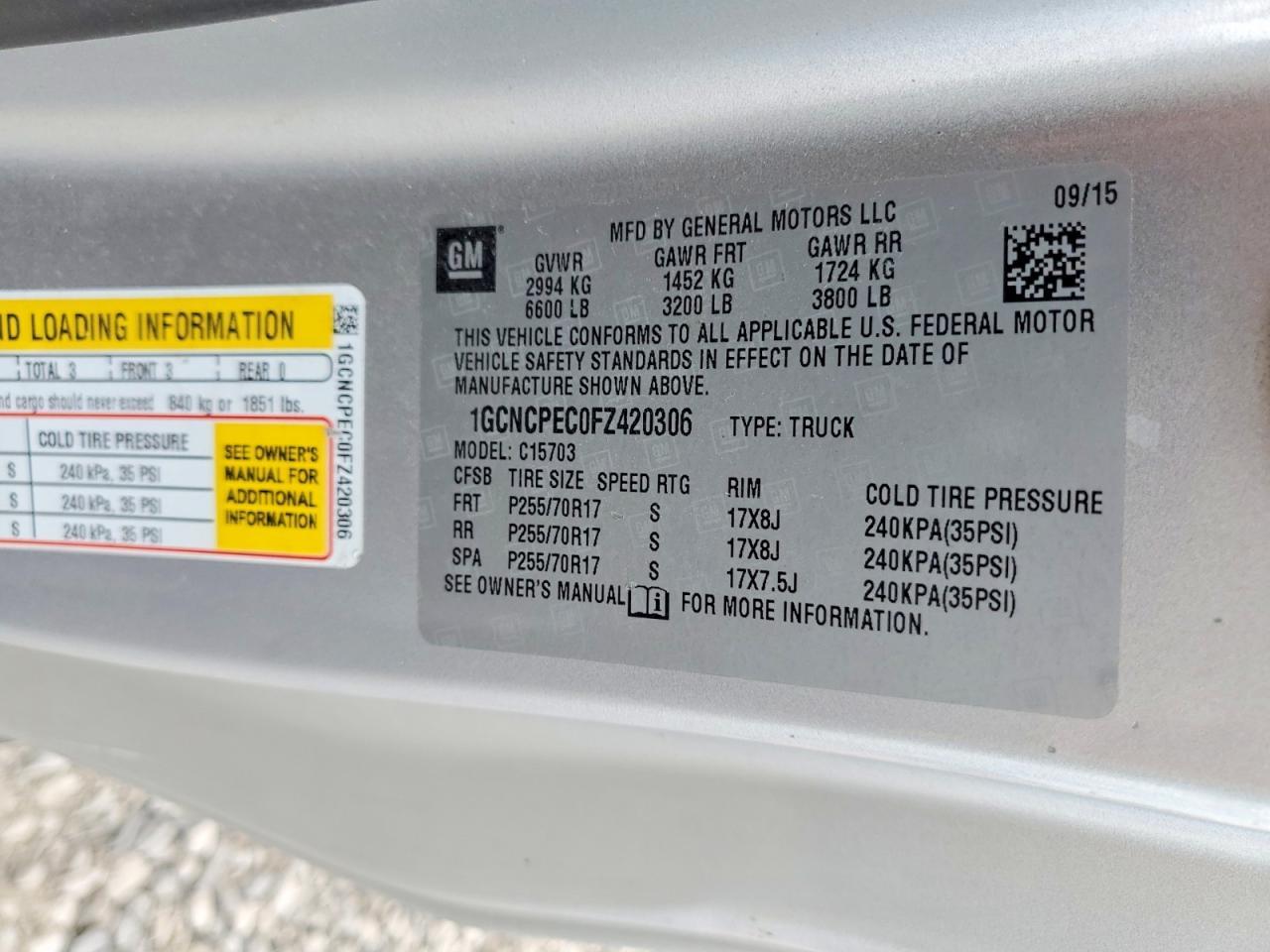 2015 Chevrolet Silverado C1500