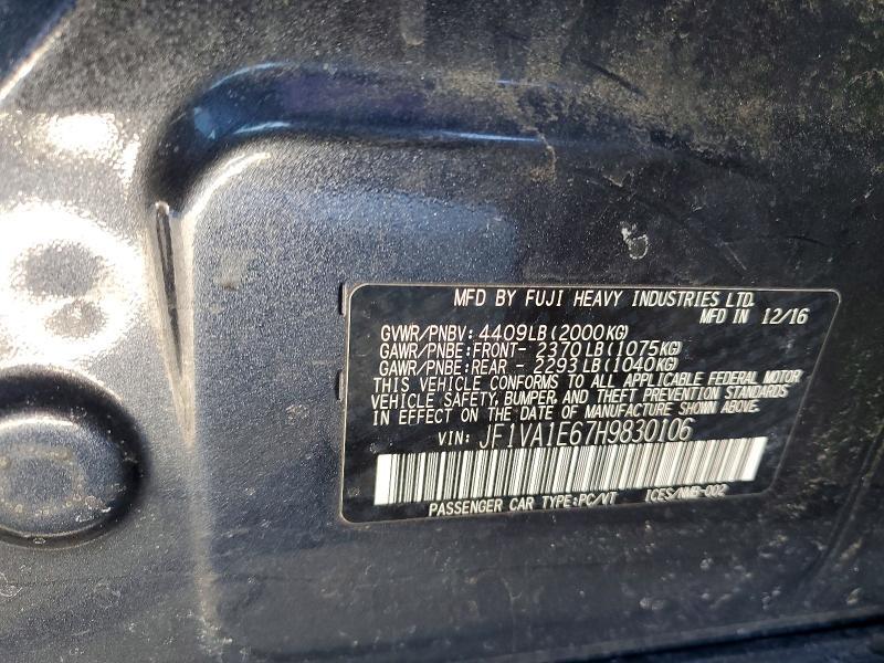 2017 Subaru Wrx Premium