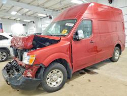 Vehiculos salvage en venta de Copart Ham Lake, MN: 2019 Nissan NV 2500 Utility / Service Van