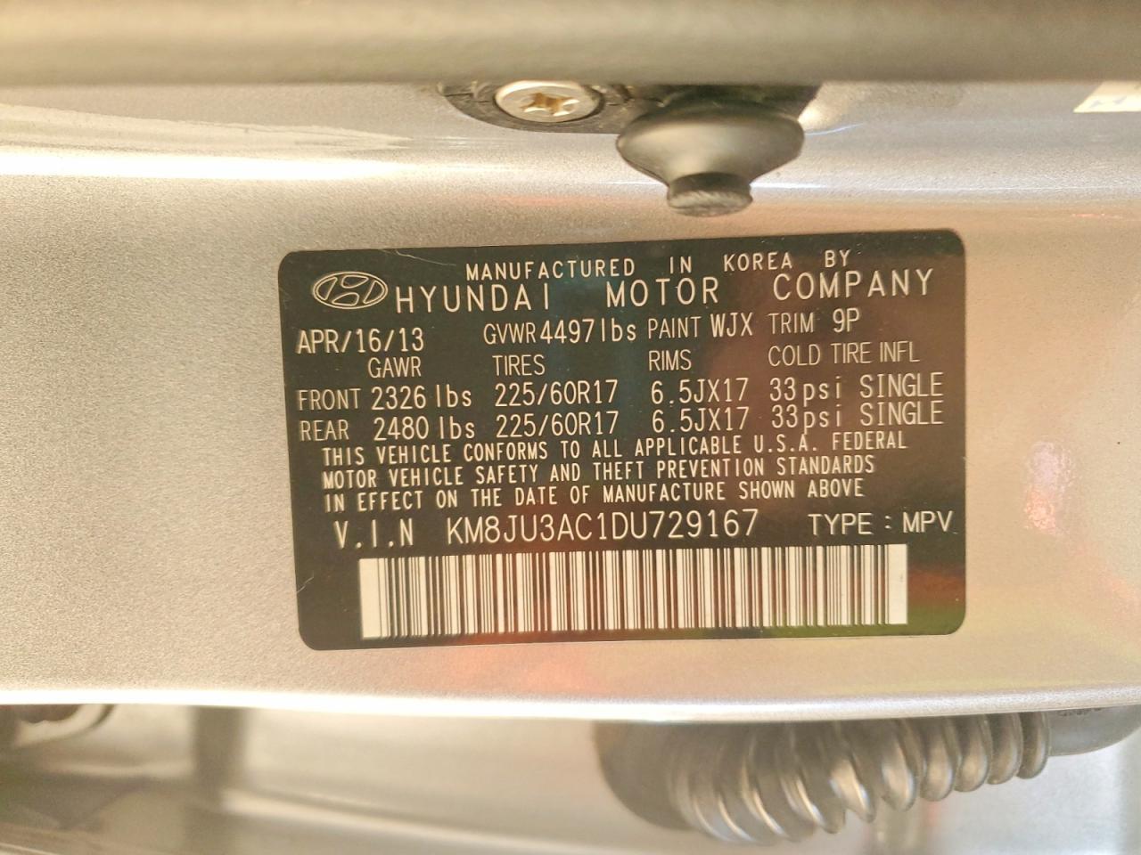 2013 Hyundai Tucson gls