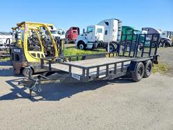 Salvage trucks for sale at Sacramento, CA auction: 2024 Carry-On 7X16HDLANDTP Utility Trailer