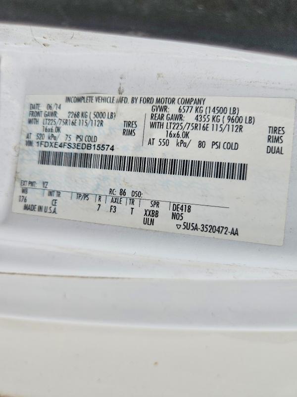 2014 Ford E450 box Truck