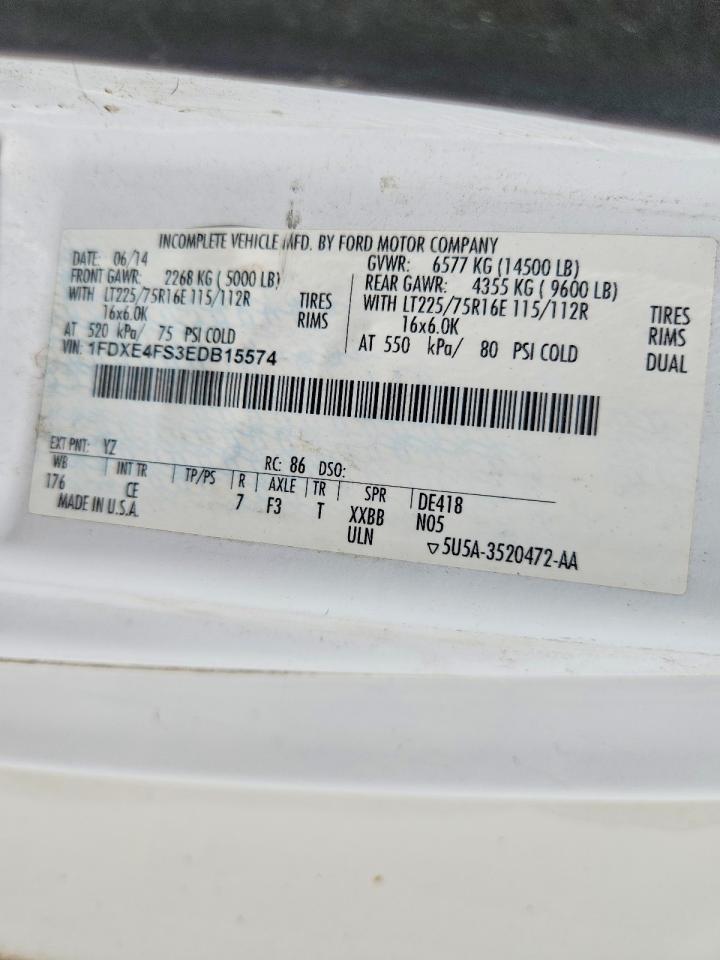 2014 Ford E450 BOX Truck