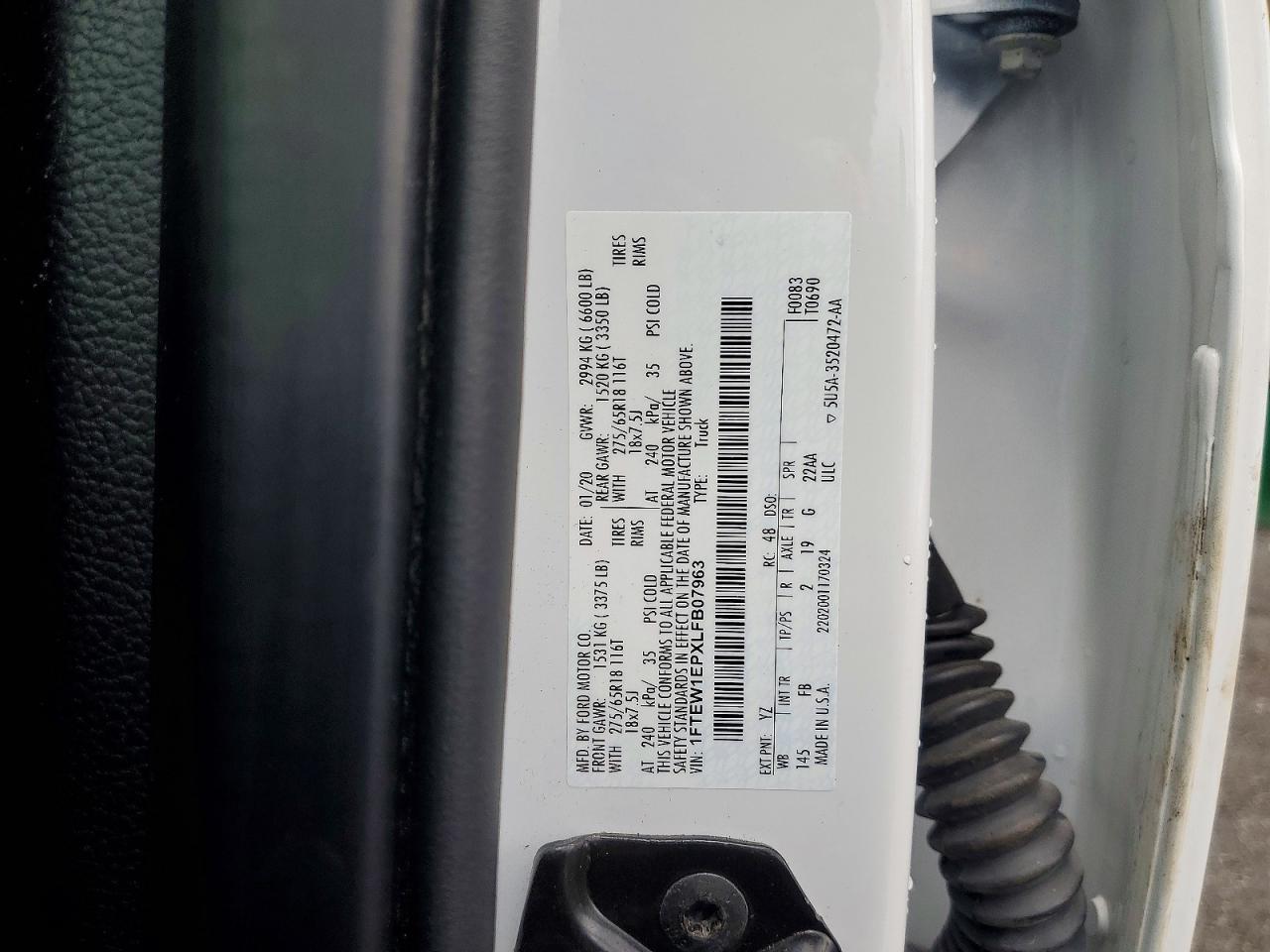 2020 Ford F150 Supercrew