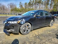 Nissan salvage cars for sale: 2020 Nissan Sentra sv